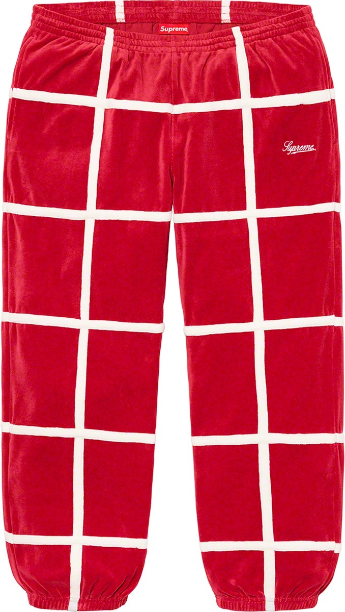 Grid Taping Velour Pant view 2